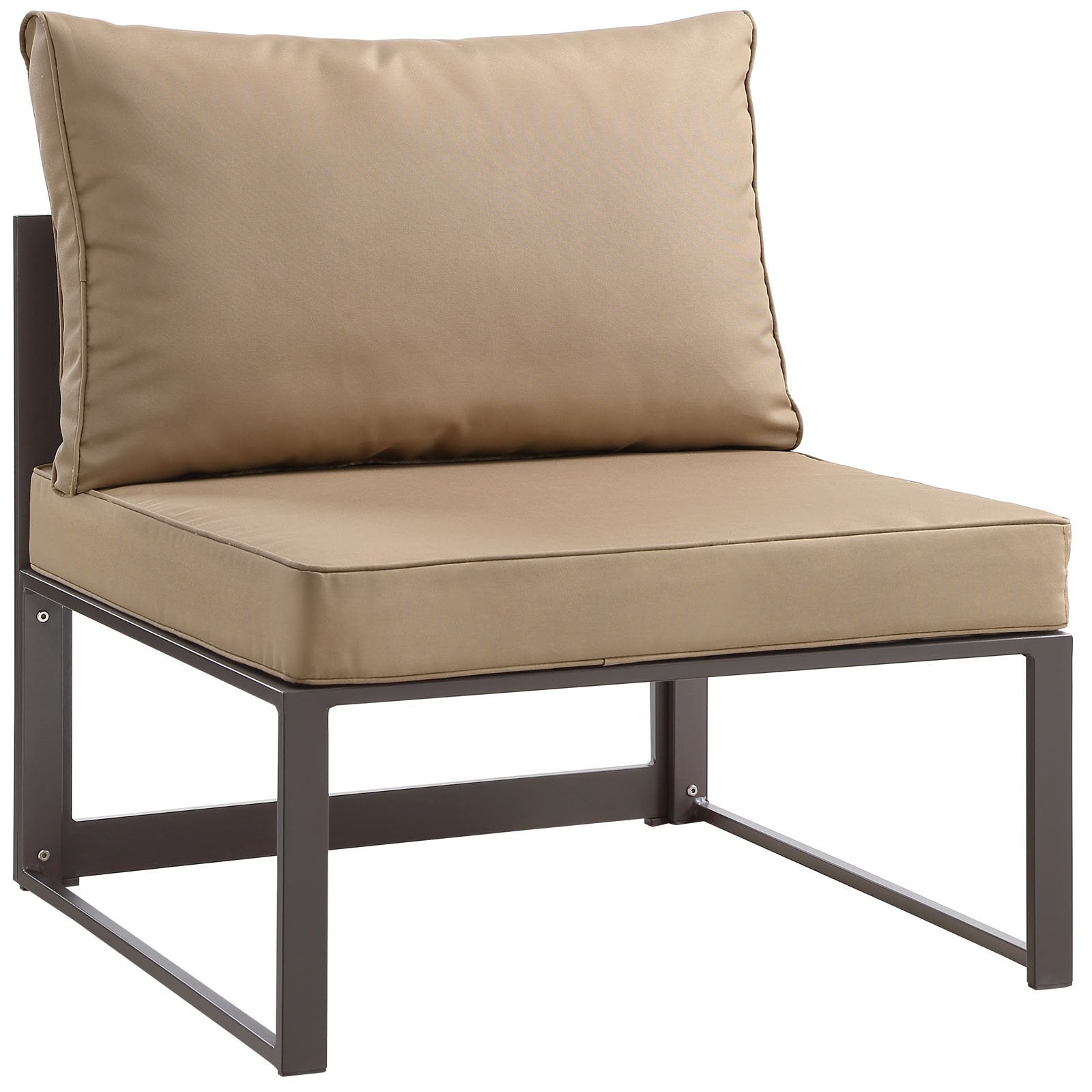 executive chairs | CasaFoyer Fortuna Outdoor Patio Armless Chair | Durable Aluminum Frame | All-Weather Cushions | Modern Design | Perfect for Patios & Outdoor Lounge Spaces | casafoyer.myshopify.com