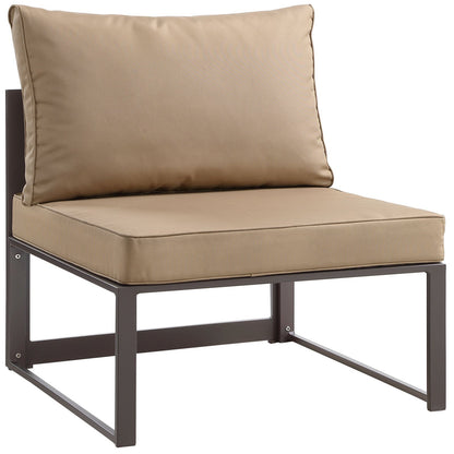 executive chairs | CasaFoyer Fortuna Outdoor Patio Armless Chair | Durable Aluminum Frame | All-Weather Cushions | Modern Design | Perfect for Patios & Outdoor Lounge Spaces | casafoyer.myshopify.com