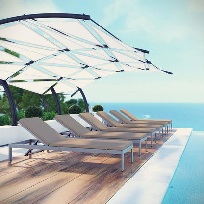 home office desk chairs | CasaFoyer Shore Outdoor Patio Chaise Lounge Chair Set | Sleek & Modern Design | Durable Aluminum Frame | Easy Assembly | Clear Wheels for Mobility | Non-Marking Foot Caps | Set of 6 | casafoyer.myshopify.com