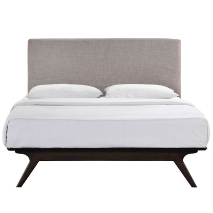 adjustable bed bases | CasaFoyer Tracy Full Size Platform Bed | Durable MDF | Open Design | Toffee Brown Stained Finish | Foam Padded Headboard | Easy Assembly | Mattress & Boxspring Not Included | casafoyer.myshopify.com