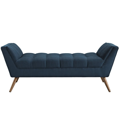 ottomans | CasaFoyer Response Collection Tufted Upholstered Bench - Azure | Meticulously Designed | Comfortable & Stylish | Tapered Wood Legs | Exceptional Quality | casafoyer.myshopify.com