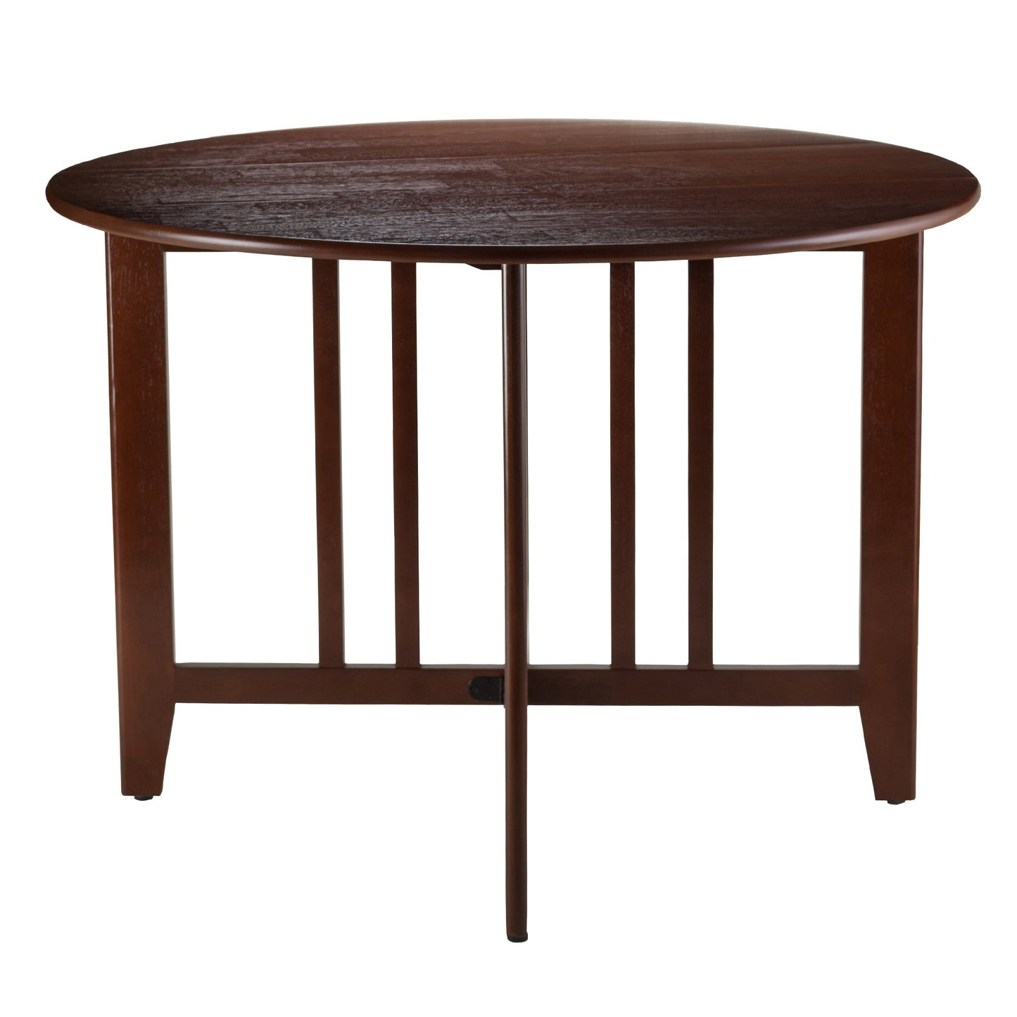childrens table and chair sets | CasaFoyer Alamo Round Drop Leaf Table Set | 42 Diameter | 4 Chairs | Solid Wood | Walnut Finish | Perfect for Small Spaces | Easy Assembly | casafoyer.myshopify.com
