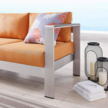 sofas | CasaFoyer Shore Outdoor Patio Aluminum Sofa | Durable | Easy to Clean | 900 lb Weight Capacity | 3-Seater | Stylish & Reliable | casafoyer.myshopify.com