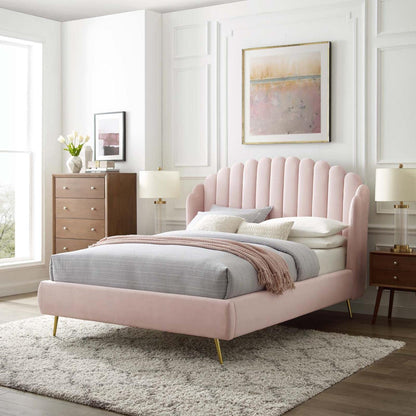 adjustable bed bases | CasaFoyer Lana Performance Velvet Queen Platform Bed | Wingback Tufted Design | Stain-Resistant Velvet Upholstery | Gold Metal Legs | Wood Slat Support System | Ideal for Memory Foam, Innerspring, Latex, and Hybrid Mattresses | casafoyer.myshopify.com