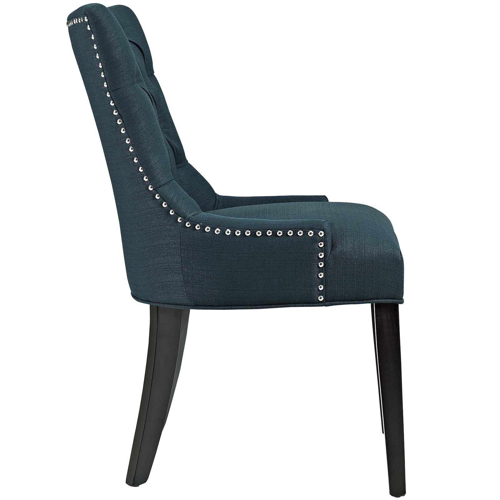 home office desk chairs | CasaFoyer Regent Tufted Button Upholstered Fabric Parsons Dining Chair | Elegant & Comfortable | Nailhead Trim | Non-Marking Foot Caps | Supports up to 285 lbs | casafoyer.myshopify.com