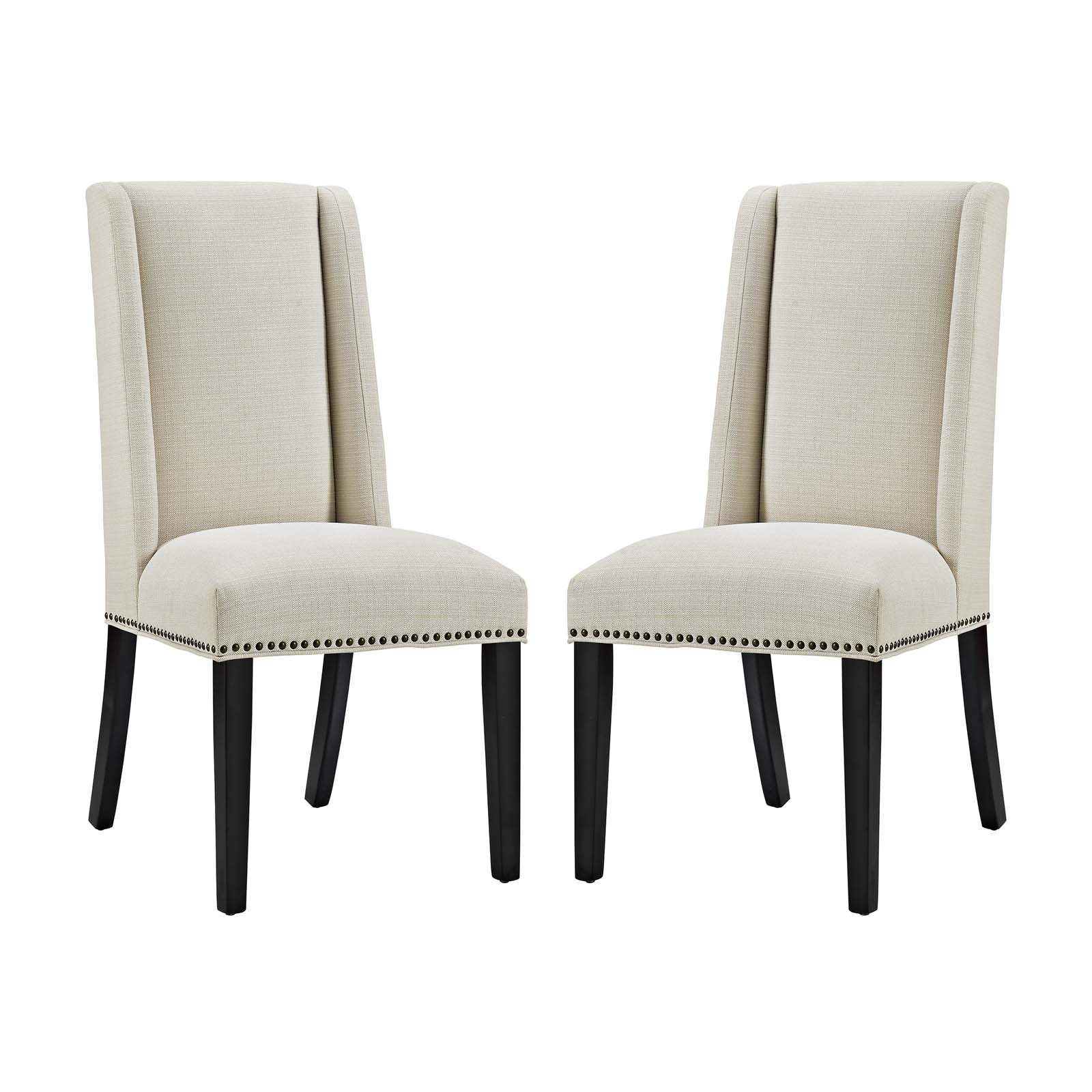 home office desk chairs | CasaFoyer Baron Dining Chair Set of 2 | Opulent Opulence | Exquisite Design | Sophisticated Upholstery | Solid Wood Frame | Nailhead Trim | Non-Marking Foot Glides | casafoyer.myshopify.com