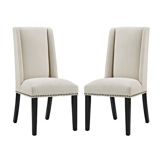 home office desk chairs | CasaFoyer Baron Dining Chair Set of 2 | Opulent Opulence | Exquisite Design | Sophisticated Upholstery | Solid Wood Frame | Nailhead Trim | Non-Marking Foot Glides | casafoyer.myshopify.com