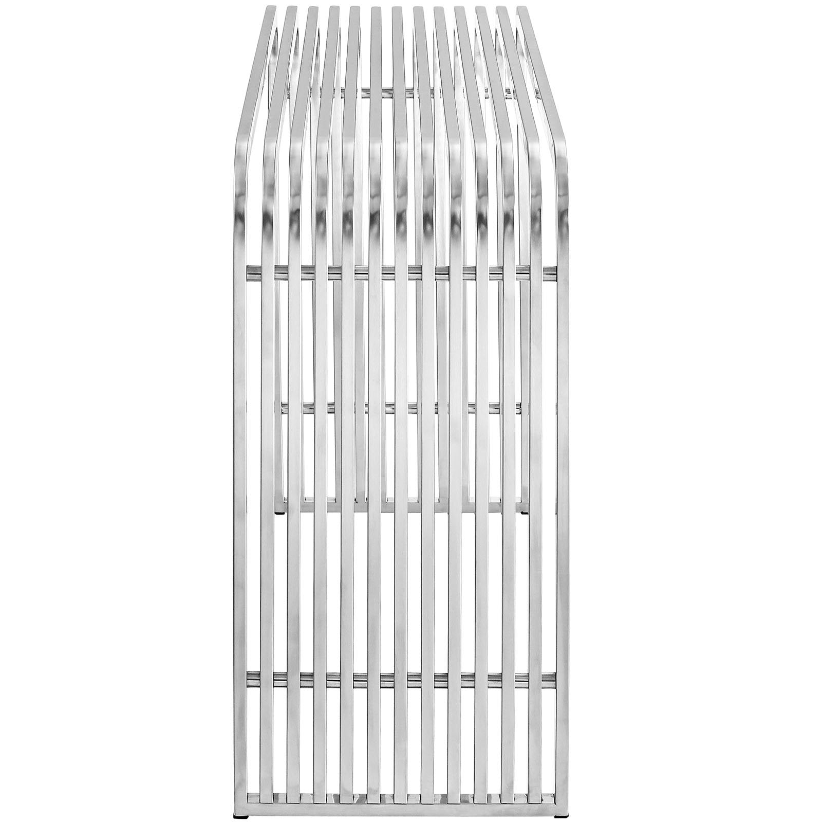 sofa tables | Ergode Pipe Console Table | Polished Steel Tubes | Sturdy Side Beam | Modern Entryway, Hallway, Living Room Furniture | casafoyer.myshopify.com
