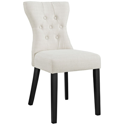 home office desk chairs | CasaFoyer Silhouette Dining Side Chair | Elegant Design | Graceful Curves | Hardwood Legs | Luxury Touch | Set of 1 | casafoyer.myshopify.com