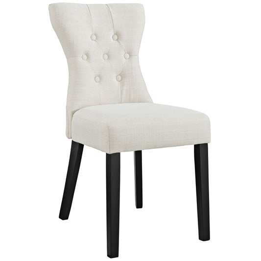 home office desk chairs | CasaFoyer Silhouette Dining Side Chair | Elegant Design | Graceful Curves | Hardwood Legs | Luxury Touch | Set of 1 | casafoyer.myshopify.com