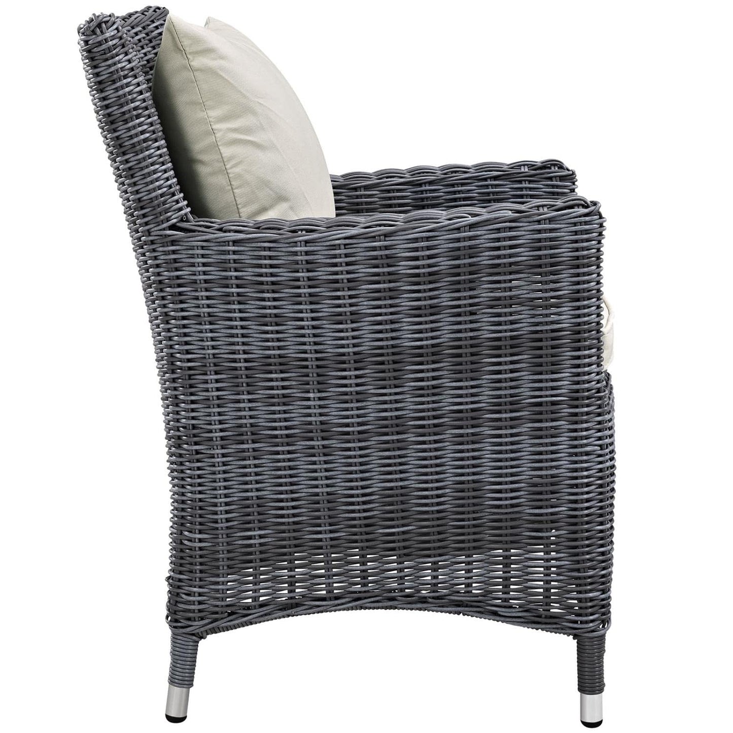 kitchen and dining room sets | CasaFoyer Summon Outdoor Patio Dining Table Set | 9-Piece | Sunbrella Cushions | Two-Tone Rattan Weave | casafoyer.myshopify.com