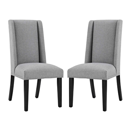 home office desk chairs | CasaFoyer Baron Dining Chair Set of 2 | Opulent Heritage | Elegant Design | Handcrafted | Nailhead Trim | Foam Padding | Luxurious Upholstery | Solid Wood Frame | Non-Marking Foot Glides | Ideal for Modern Residences | casafoyer.myshopify.com