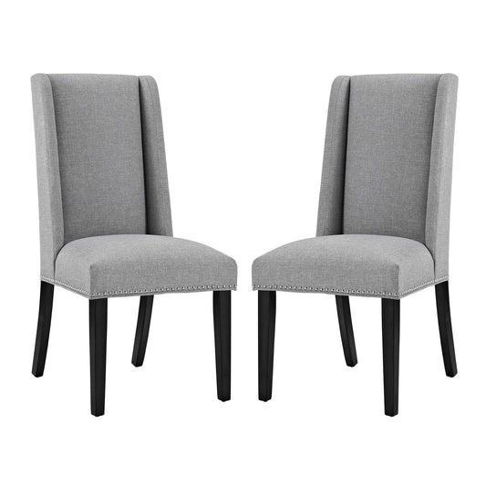 home office desk chairs | CasaFoyer Baron Dining Chair Set of 2 | Opulent Heritage | Elegant Design | Handcrafted | Nailhead Trim | Foam Padding | Luxurious Upholstery | Solid Wood Frame | Non-Marking Foot Glides | Ideal for Modern Residences | casafoyer.myshopify.com