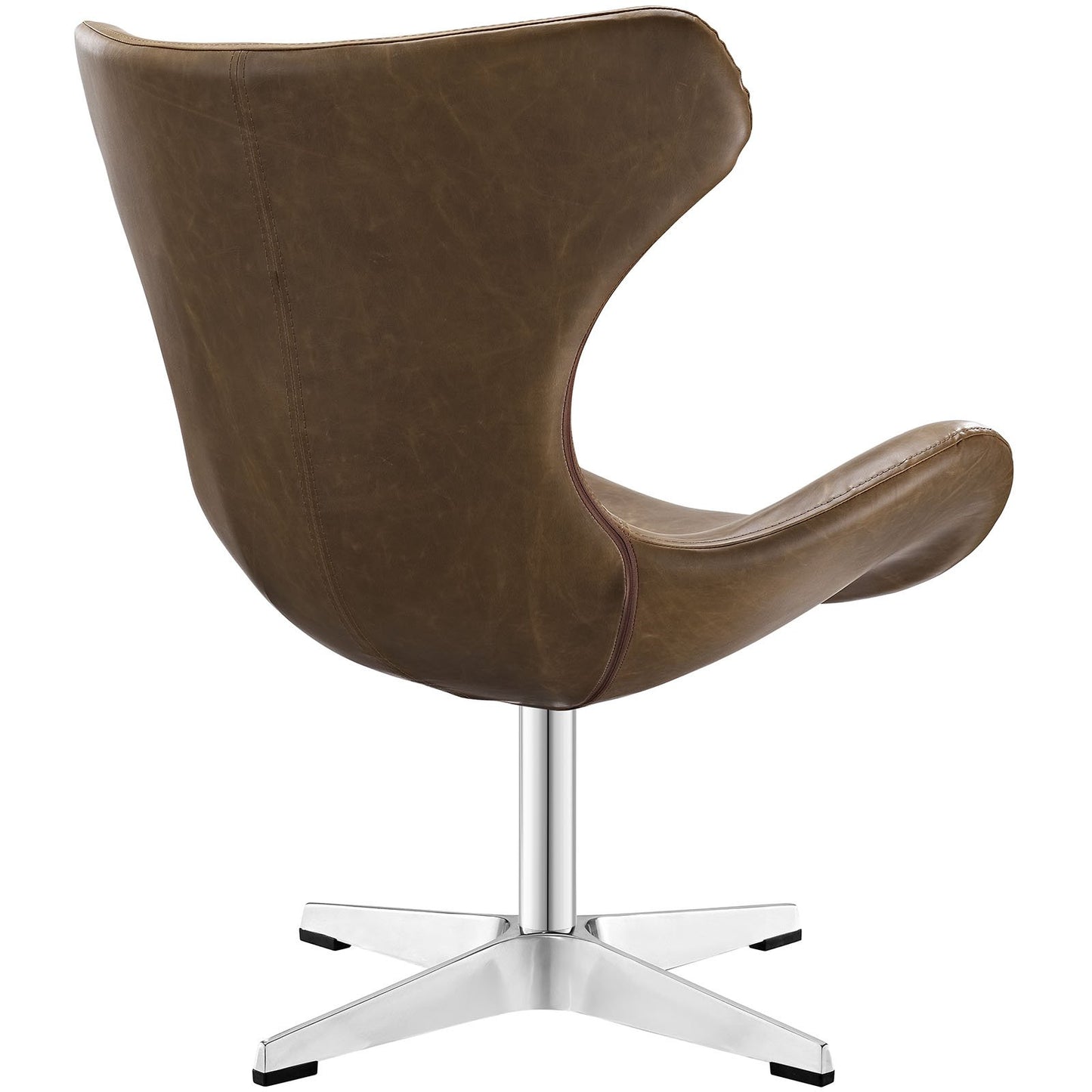 home office desk chairs | CasaFoyer Helm Lounge Chair | Commanding Presence | Organic Design | Spacious & Comfortable | High-Quality Faux Leather | Polished Aluminum Base | Perfect for Living Room, Lounge, Meeting, or Reception Area | casafoyer.myshopify.com