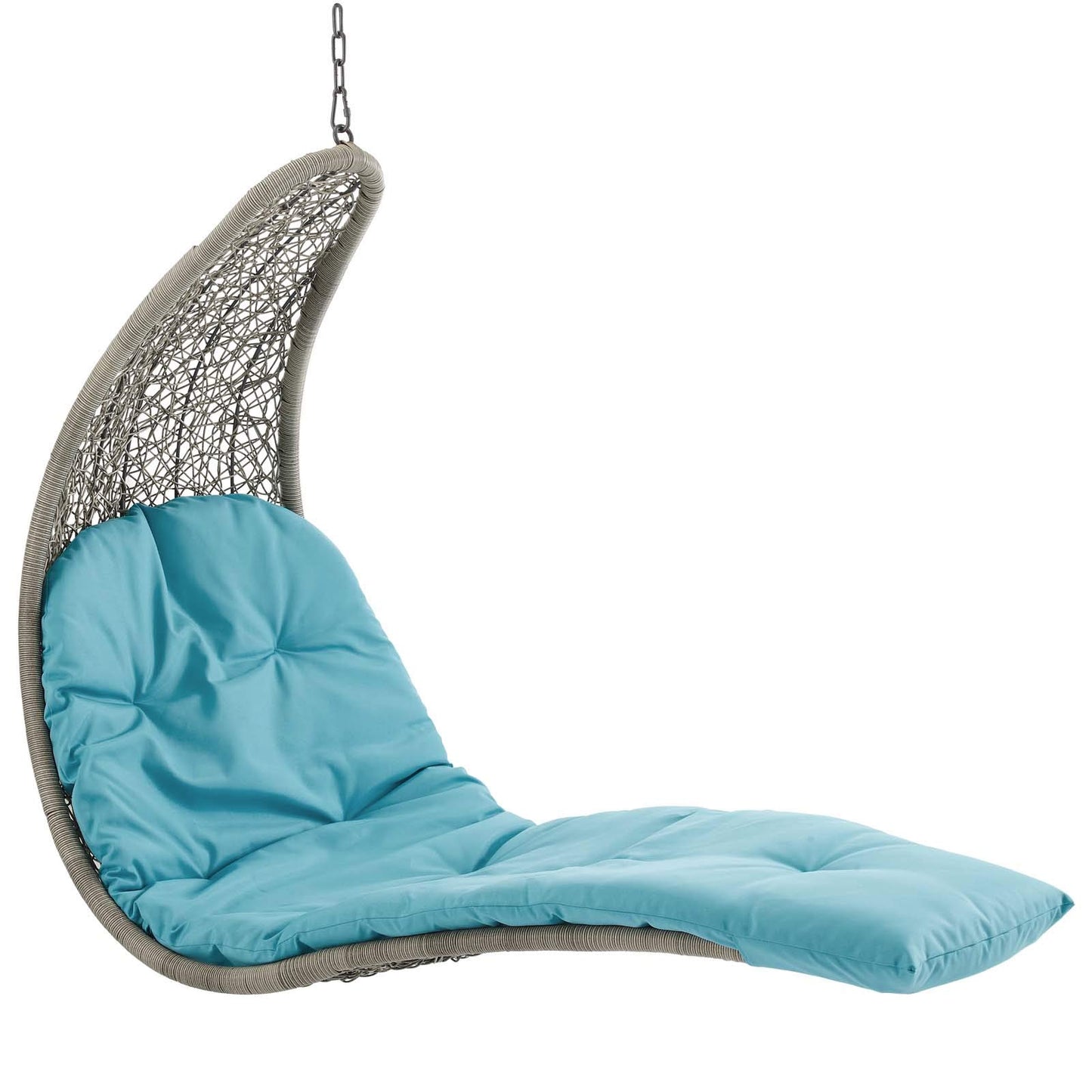 executive chairs | CasaFoyer Outdoor Patio Hanging Chaise Lounge Swing Chair | Stylish & Comfortable All-Weather Lounger | Light Gray & Tan Weave | 264 lbs Weight Capacity | casafoyer.myshopify.com