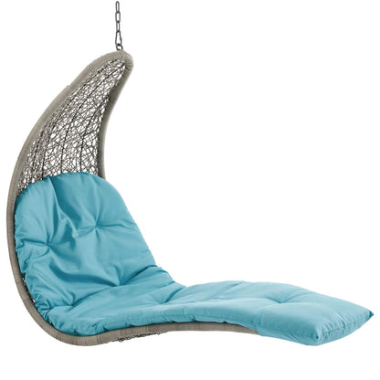executive chairs | CasaFoyer Outdoor Patio Hanging Chaise Lounge Swing Chair | Stylish & Comfortable All-Weather Lounger | Light Gray & Tan Weave | 264 lbs Weight Capacity | casafoyer.myshopify.com