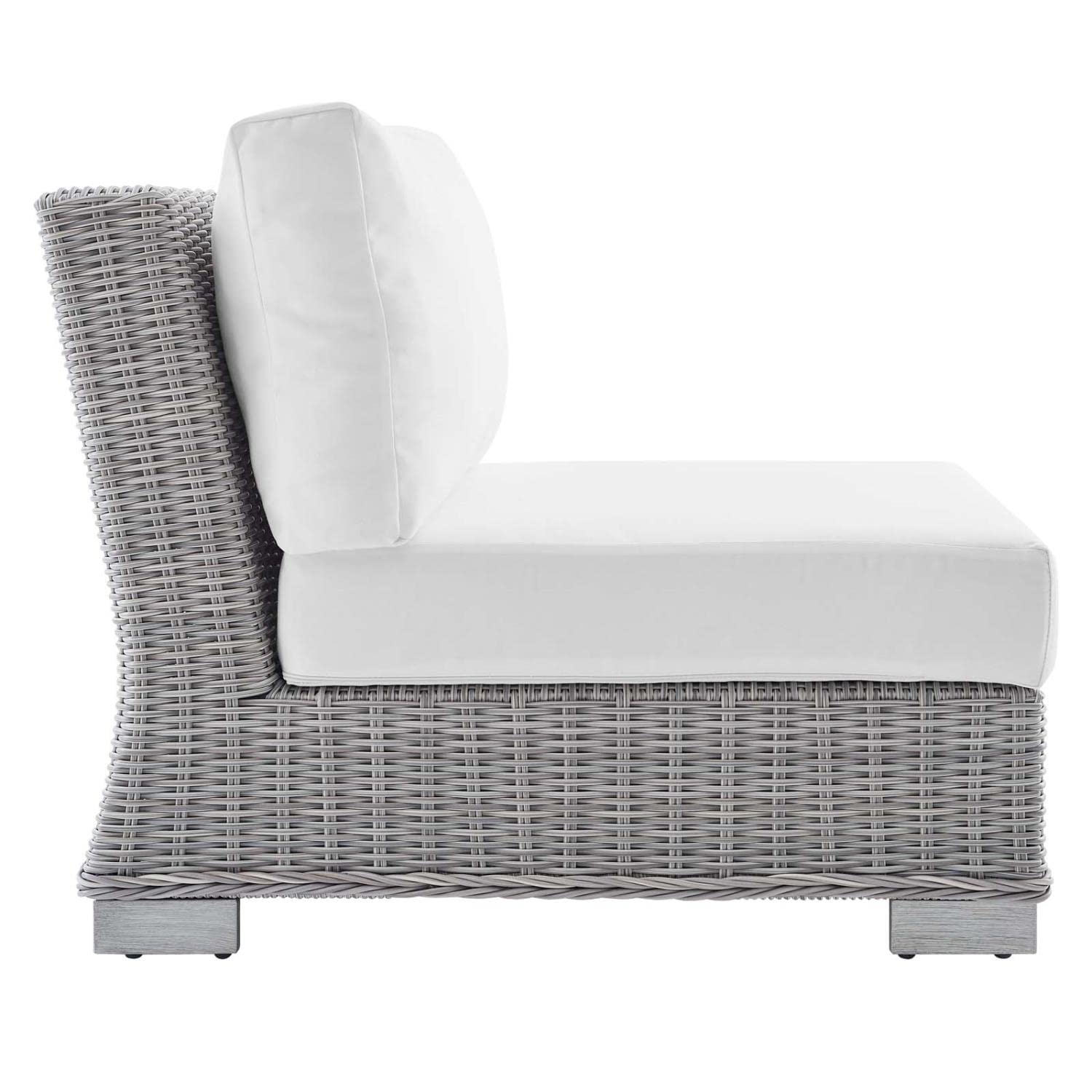 kitchen and dining room sets | CasaFoyer Conway Outdoor Patio Sunbrella Wicker Rattan 6-Piece Furniture Set | Light Gray | UV-Resistant | Water-Resistant Covers | Assembly Required | casafoyer.myshopify.com
