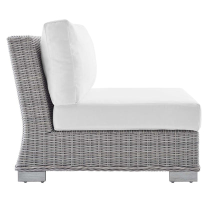 kitchen and dining room sets | CasaFoyer Conway Outdoor Patio Sunbrella Wicker Rattan 6-Piece Furniture Set | Light Gray | UV-Resistant | Water-Resistant Covers | Assembly Required | casafoyer.myshopify.com