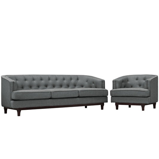 kitchen and dining room sets | CasaFoyer Coast Living Room Set | Mid-Century Style | Elegant Design | Polyester Upholstery | Deep Button Tufting | Walnut Stained Wood Legs | Removable Seat Covers | Generous Seating Space | casafoyer.myshopify.com