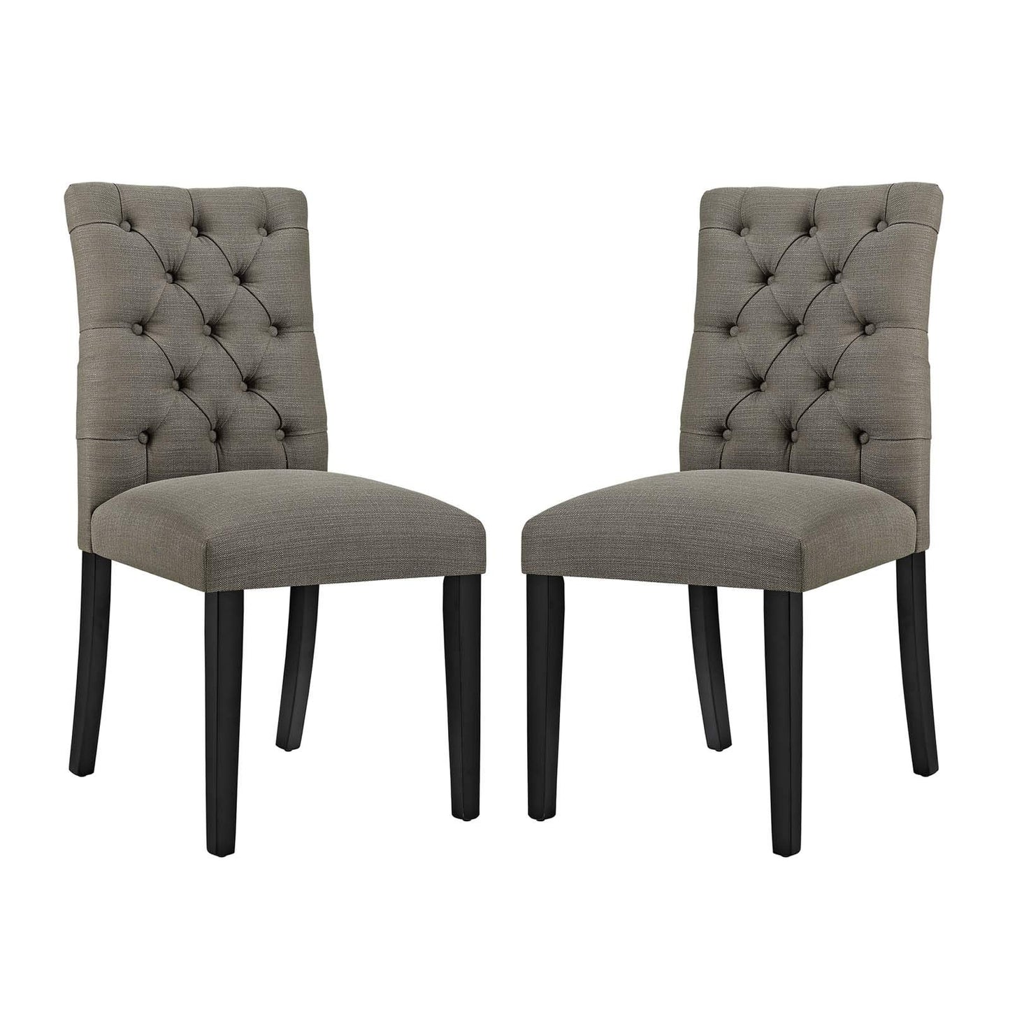 home office desk chairs | CasaFoyer Duchess Dining Chair Set of 2 | Sophisticated Design | Tufted Button Back | Plush Cushioning | Wooden Legs | Contemporary Style | casafoyer.myshopify.com