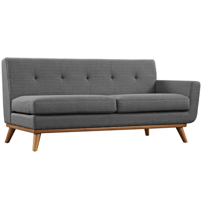 sofas | CasaFoyer Engage Living Room Set | Gently Curved Design | Dual Cushions | Upholstered Material | Visually Appealing Buttons | Solid Base | Left-Arm Chaise & Right-Arm Loveseat | casafoyer.myshopify.com