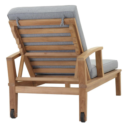 executive chairs | CasaFoyer Marina Teak Wood Outdoor Patio Single Chaise Lounge Chair | Luxury Furniture Set | Durable Teak Construction | All-Weather Cushions | Modern Design | casafoyer.myshopify.com