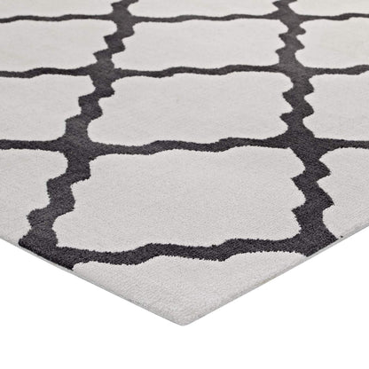 area rugs | CasaFoyer Marja Moroccan Trellis Area Rug | Elegant Lattice Design | Soft Polyester Microfiber | Durable Jute Bottom | Minimal Shedding | Stain-Resistant | Easy to Maintain | 8x10 Size | casafoyer.myshopify.com