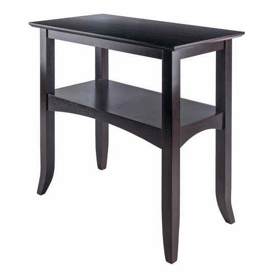 TABLE | CasaFoyer  Wood Camden Console Table | 30 Wide | Solid Wood | Coffee Finish | Open Shelf | Assembly Required | casafoyer.myshopify.com