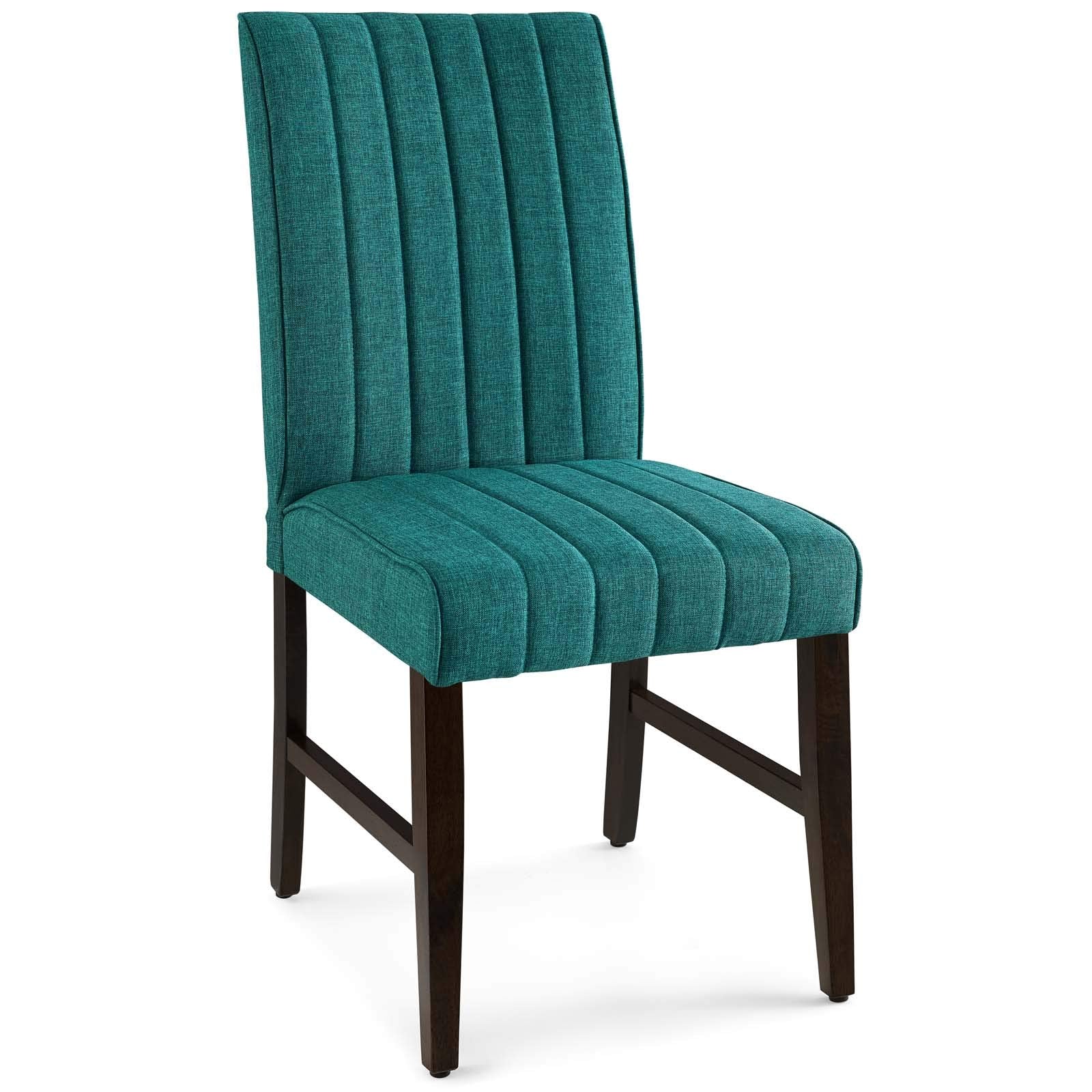 home office desk chairs | CasaFoyer Motivate Parsons Dining Side Chair Set of 2 | Elegant Vertical Channel Tufting | Soft Polyester Upholstery | Comfortable Foam Padded Seat | Solid Wood Frame | Non-Marking Foot Caps | casafoyer.myshopify.com