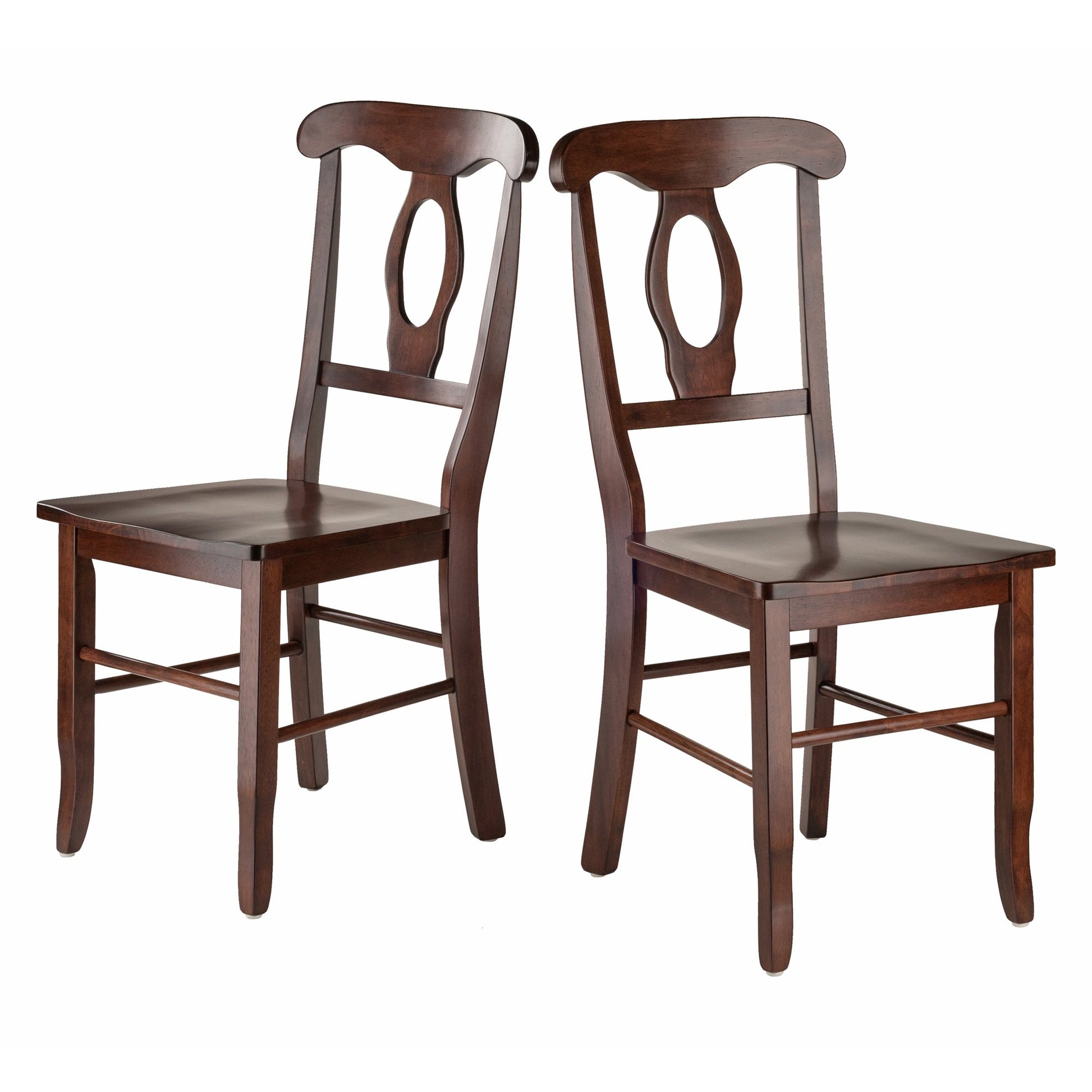 Sofa & chair Sets | CasaFoyer Renaissance 2-Piece Chair Set | Carved Keyhole Backs | Solid Wood | Walnut Finish | Comfortable Contoured Seats | Dining or Occasional Use | Assembly Required | casafoyer.myshopify.com