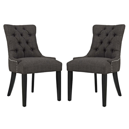 home office desk chairs | CasaFoyer Regent Dining Side Chair Set of 2 | Elegant Tufted Design | Nailhead Trim | High-Quality Fabric | Versatile for Contemporary & Classic Spaces | casafoyer.myshopify.com
