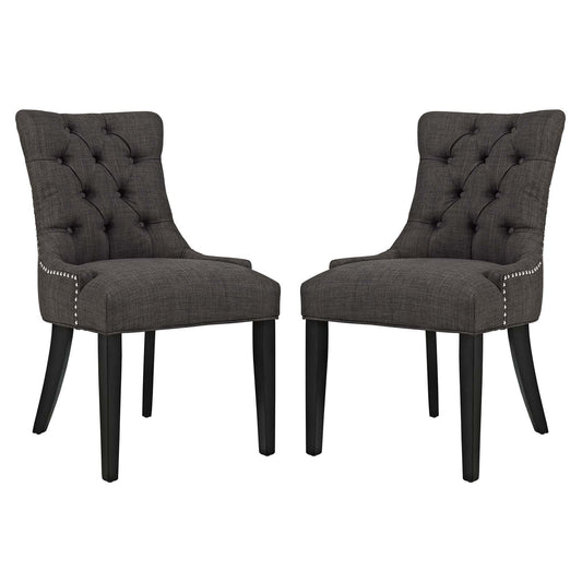 home office desk chairs | CasaFoyer Regent Dining Side Chair Set of 2 | Elegant Tufted Design | Nailhead Trim | High-Quality Fabric | Versatile for Contemporary & Classic Spaces | casafoyer.myshopify.com