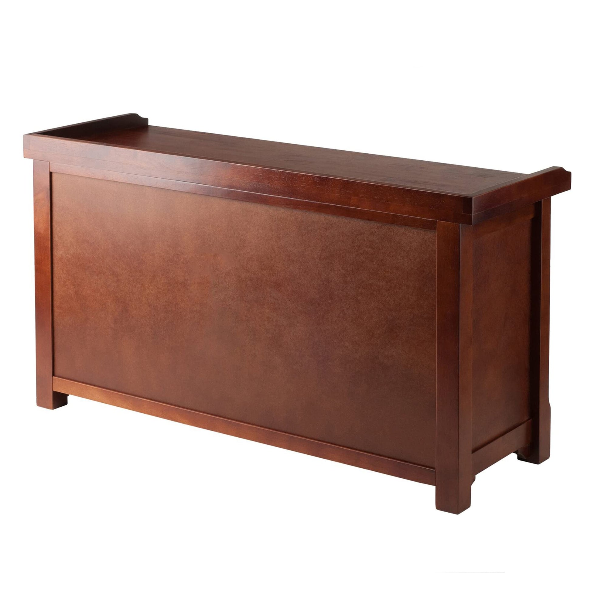 BENCH | Ergode  Wood Milan Bench | Versatile Seating & Storage | Walnut Finish | Foyer, Hallway, Playroom | Open Compartment with Shelf | 40W x 14.17D x 22.05H | 37.48 lbs. | casafoyer.myshopify.com