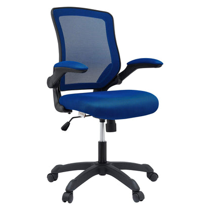 home office desk chairs | CasaFoyer Veer Mesh Office Chair | Breathable Back | Waterfall Seat | Rotating Armrests | Tilt & Tension Control | Pneumatic Lift | Dual-Wheel Casters | Blue | casafoyer.myshopify.com