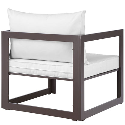 Patio Furniture Sets | Fortuna Outdoor Patio Arm Chair | Durable Aluminum | All-Weather Cushions | Modern Design | Ideal for Patios, Backyards, Poolside | casafoyer.myshopify.com