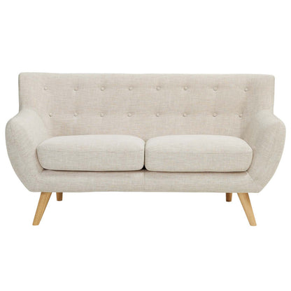 home office desk chairs | CasaFoyer Remark Loveseat | Plush Dual Cushion | Organic Design | Mid-Century Inspired Legs | Polyester Upholstery | Perfect for Cozy Coffee & Conversations | casafoyer.myshopify.com