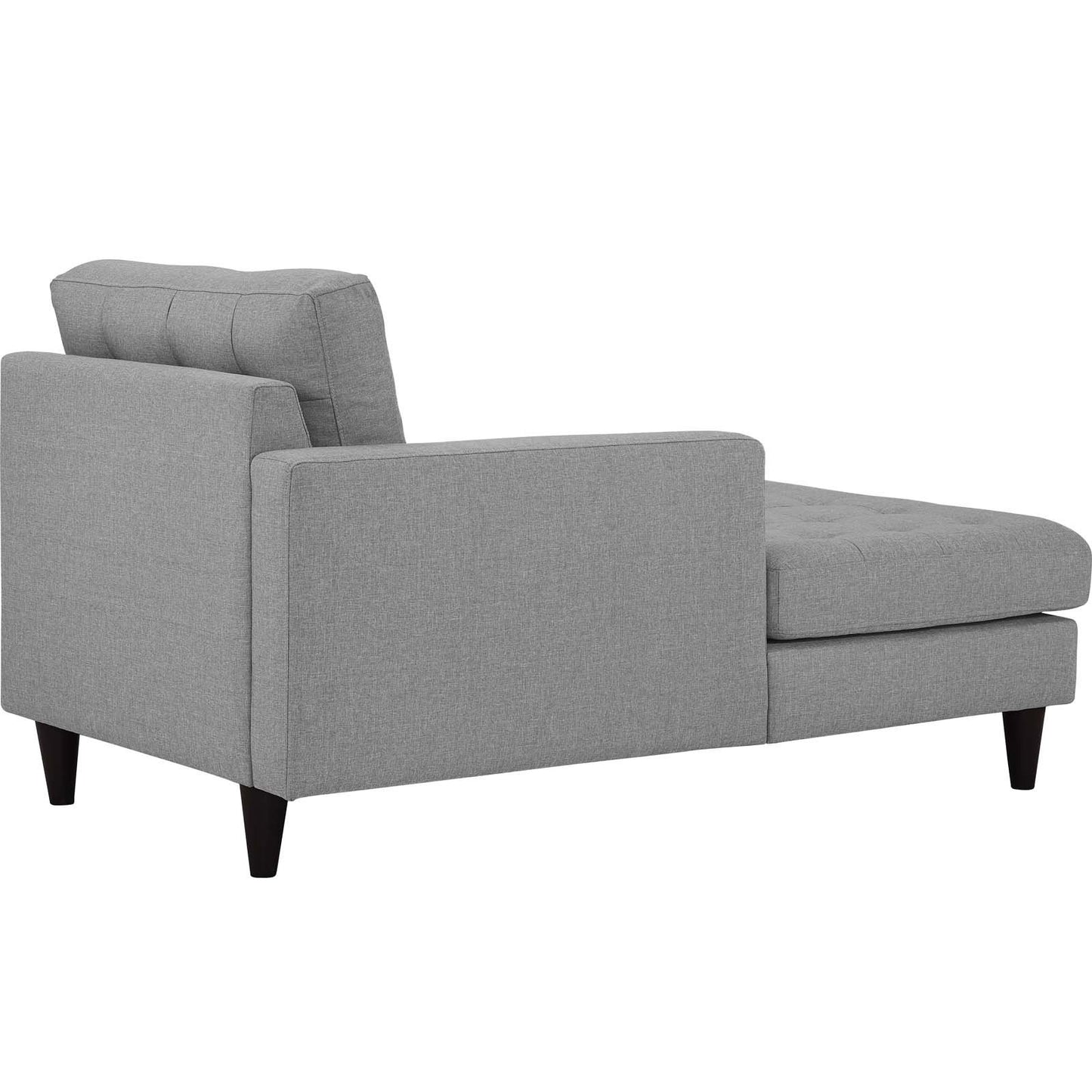 sofas | CasaFoyer Empress Left-Arm Chaise | Luxurious Tufted Design | Solid Wood Legs | Exquisite Fabric Upholstery | Light Gray | casafoyer.myshopify.com