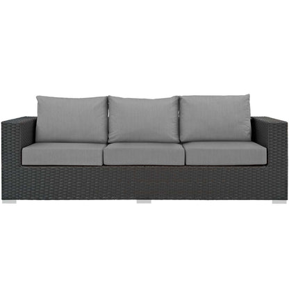 Patio Furniture Sets | Sojourn Outdoor Patio Sofa | Sturdy & Versatile Seating | Sunbrella Cushions | UV Protection | Aluminum Frame | Ideal for Patio, Backyard, Poolside | casafoyer.myshopify.com