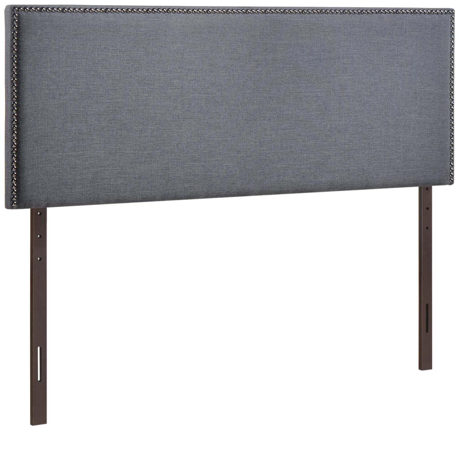 headboards | CasaFoyer  Region Linen Fabric Upholstered Queen Headboard | Spacious & Elegant Design | Particleboard & Solid Wood Construction | Stylish Nailhead Trim | casafoyer.myshopify.com