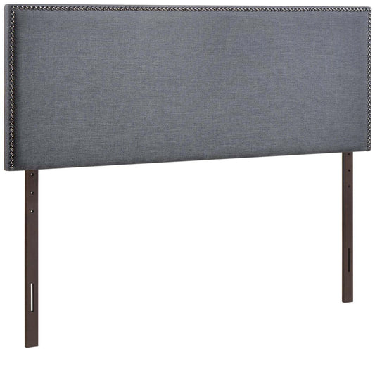 headboards | CasaFoyer  Region Linen Fabric Upholstered Queen Headboard | Spacious & Elegant Design | Particleboard & Solid Wood Construction | Stylish Nailhead Trim | casafoyer.myshopify.com