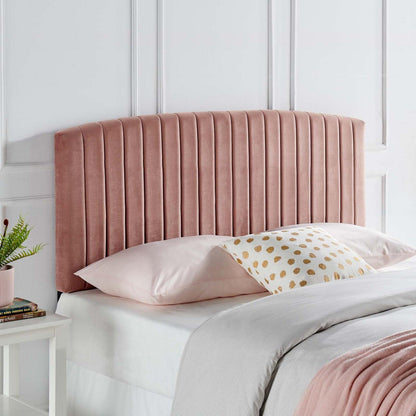 headboards | CasaFoyer Rebecca Full/Queen Headboard | Elegant Channel Tufted Performance Velvet | Stain-Resistant | Adjustable | Perfect for Any Bedroom | casafoyer.myshopify.com