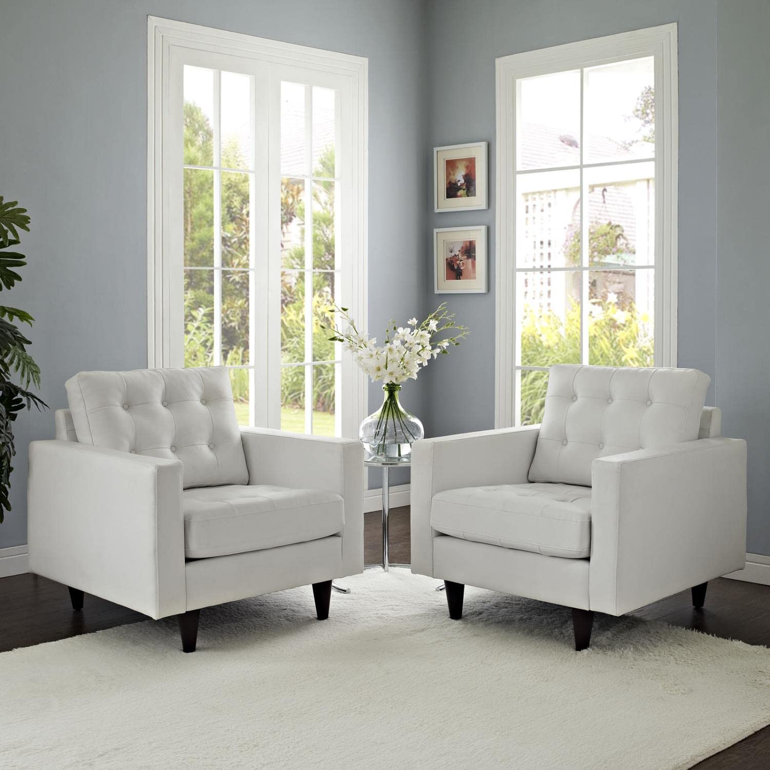 Sofa & chair Sets | Empress | Luxury Leather Armchair Set | Exquisite Design | Plush Cushions | Elegant Armrests | Set of 2 | casafoyer.myshopify.com