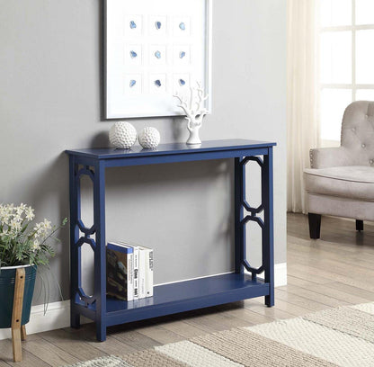 TABLE | Ergode Omega Console Table with Shelf | Sleek & Contemporary Design | Ample Display Space | Easy to Maintain | Hidden Storage | Easy Assembly | casafoyer.myshopify.com