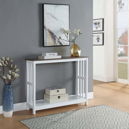TABLE | Ergode Mission Console Table with Shelf | Transitional & Contemporary Design | Durable MDF & Particleboard | Ample Storage | Versatile for Living Room, Entryway, Den, or Home Office | Pair with Ergode Mission Collection | casafoyer.myshopify.com