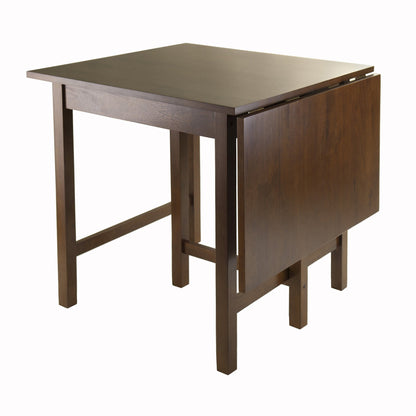 childrens table and chair sets | CasaFoyer Lynden Drop Leaf Dining Set | Space-Saving Table & 2 Chairs | Solid Wood | Antique Walnut Finish | 47.87W x 29.92D x 29.53H | casafoyer.myshopify.com