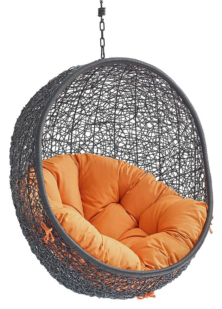 porch swings | Ergode Encase Outdoor Patio Swing Chair | Exotic Island Tranquility | Synthetic Rattan | All-Weather Cushion | Steel Frame | Adjustable Chain | Perfect for Patio, Backyard, Porch, Poolside | Indoor/Outdoor Use | casafoyer.myshopify.com
