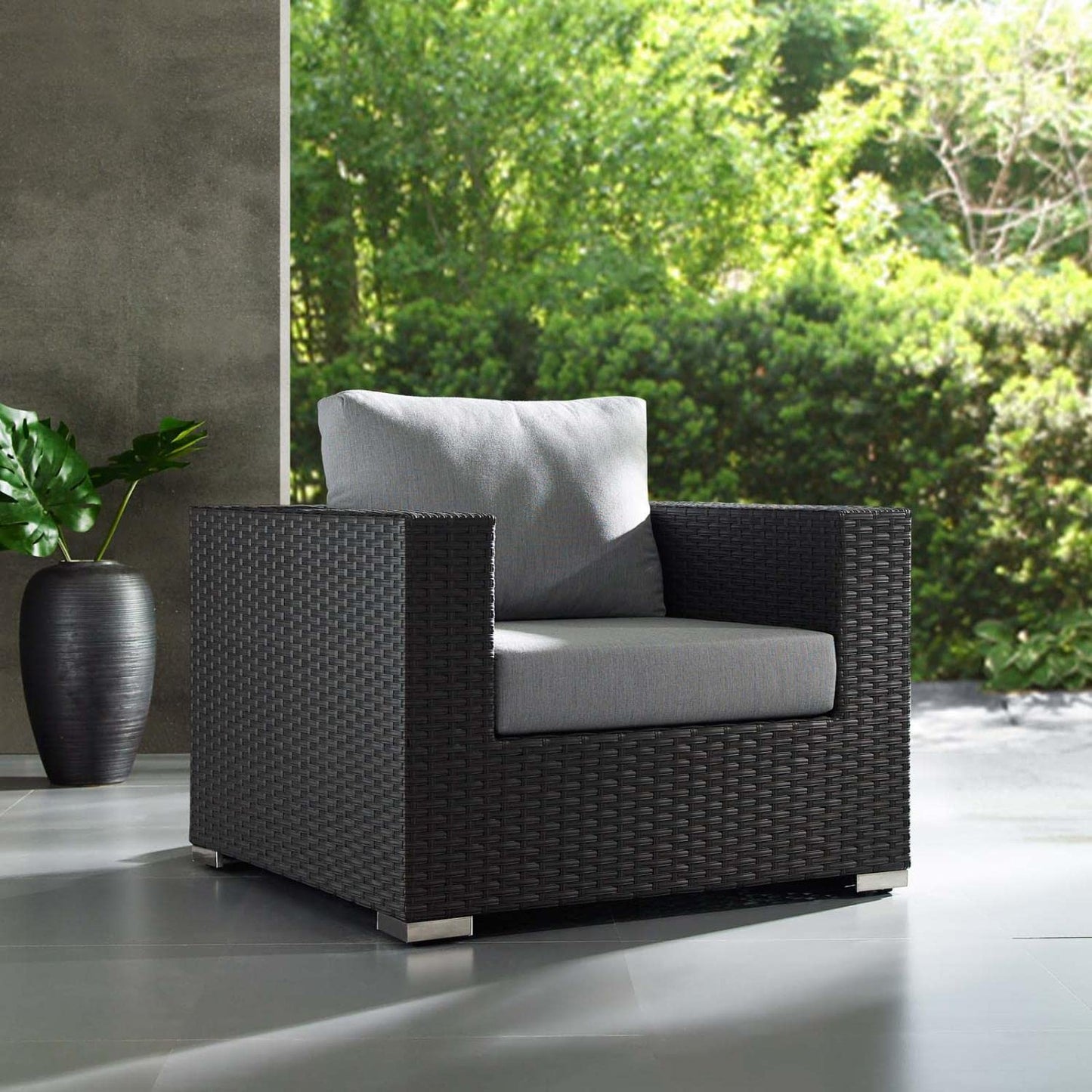 Patio Furniture Sets | Sojourn Outdoor Patio Arm Chair | Sturdy & Versatile | Sunbrella Cushions | UV Resistant | Powder-Coated Aluminum Frame | casafoyer.myshopify.com