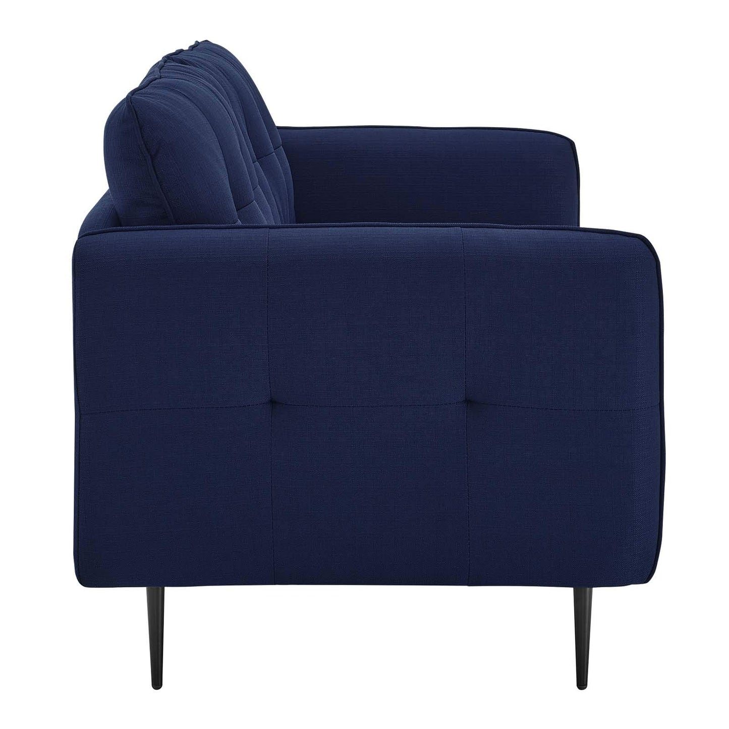 sofas | CasaFoyer Cameron Tufted Fabric Sofa | Contemporary Charm | Mid-Century Modern Influence | Plush Seating | Easy Assembly | Royal Blue | casafoyer.myshopify.com
