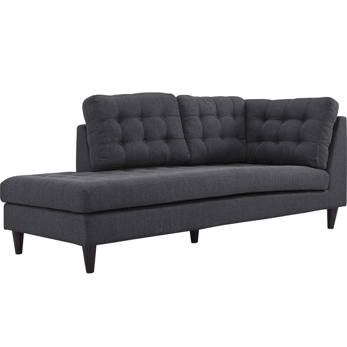 sofas | CasaFoyer Empress Holistic Furniture Design | Tufted Buttons | Luxurious Cushions | Regal Armrests | Sturdy Wooden Legs | Floor Protection | Gray | casafoyer.myshopify.com