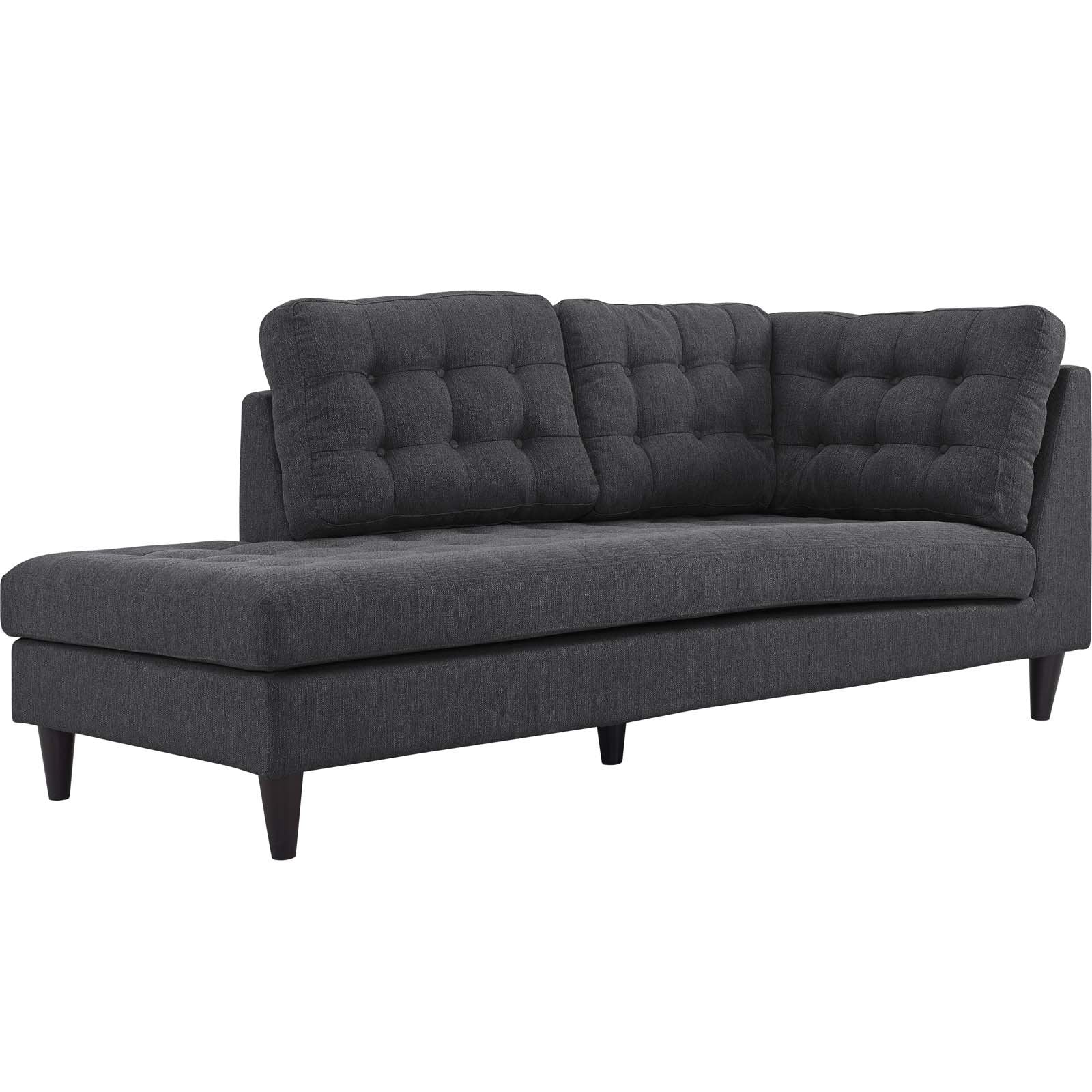 sofas | CasaFoyer Empress Holistic Furniture Design | Tufted Buttons | Luxurious Cushions | Regal Armrests | Sturdy Wooden Legs | Floor Protection | Gray | casafoyer.myshopify.com